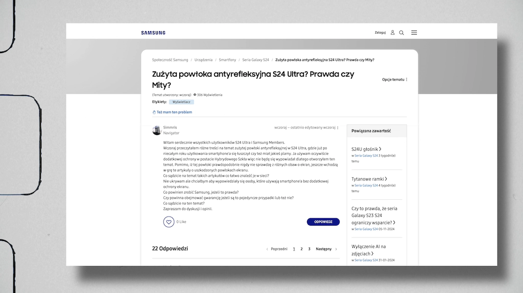 Samsung S24 Ultra ma problem z ekranem, a OnePlus 13 wkrótce zawita w Polsce